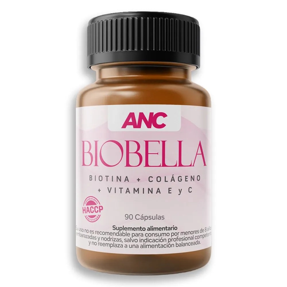 Biobella (Colágeno Hidrolizado + Biotina + Vits. E y C) 90 Cápsulas ANC Natural