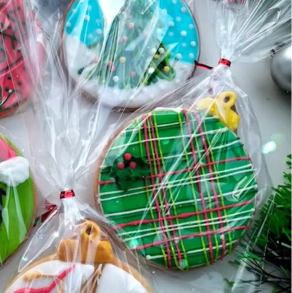 Galletita de Navidad Artesanal Bola Grande