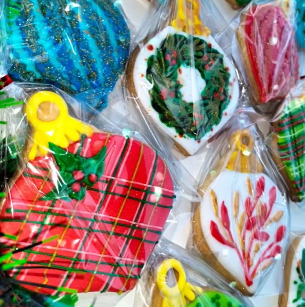 Galletita de Navidad Artesanal Bola Mediana