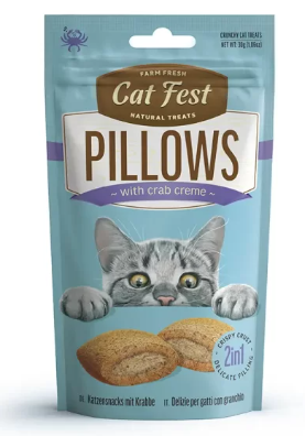 Cat Fest Pillows Snack con Crema de Cangrejo Gato 30 g