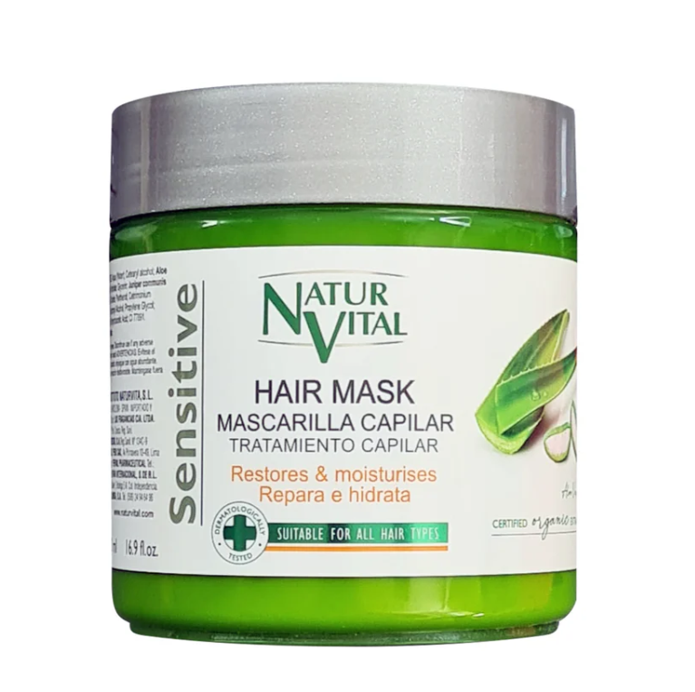 Naturvital Sensitive Aloe Vera Máscara Capilar 500 mL