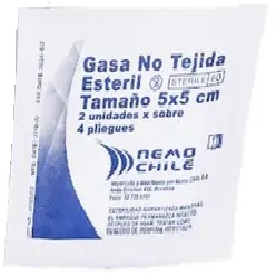 Gasa No Tejida Estéril 7.5 x 7.5 cm  Nemo