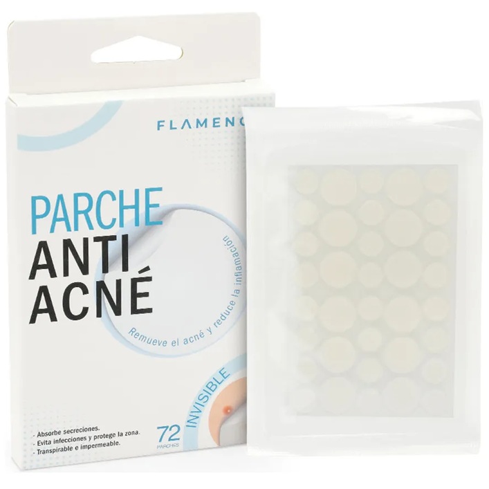 Parche Anti Acné Invisible 72 Unidades Flamenco