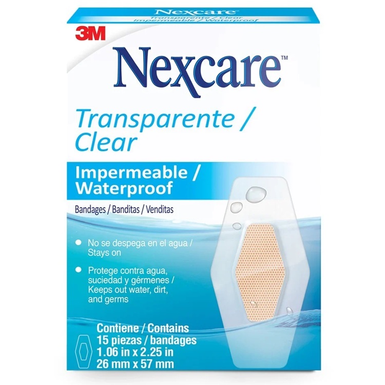 Nexcare Parches Impermeables Transparentes Impermeables 15 Unidades 3M