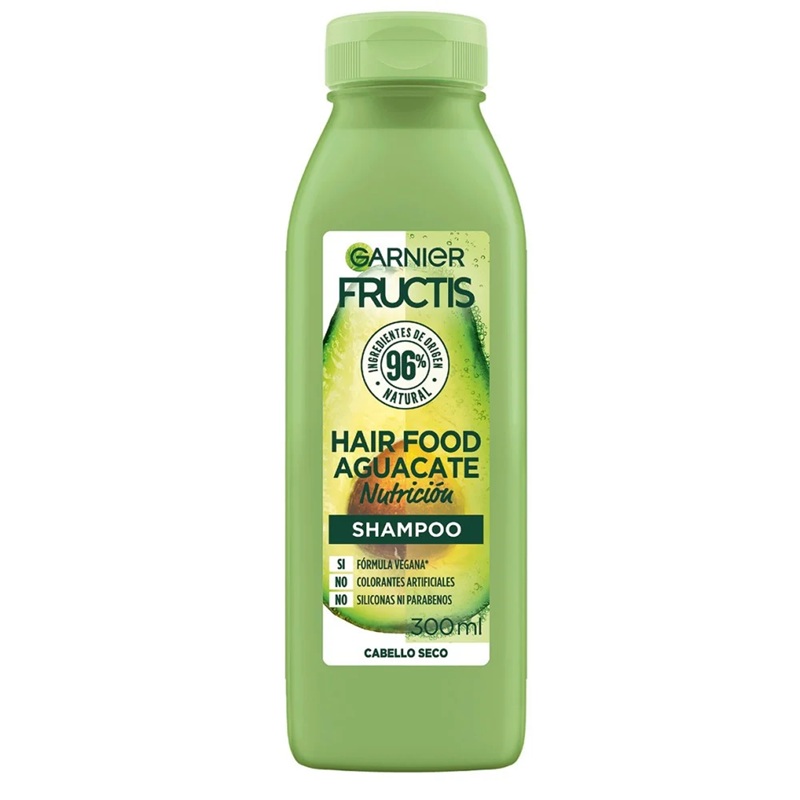 Fructis Garnier Hair Food Shampoo Aguacate Nutrición Cabello Seco 300 mL
