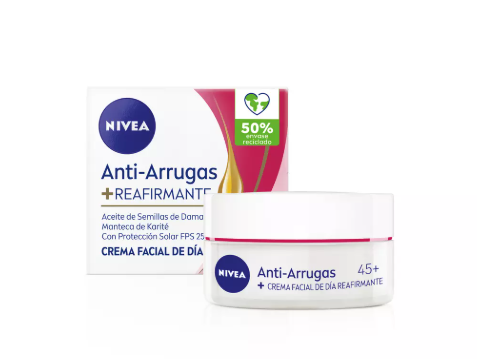 Nivea Anti Arrugas Reafirmante Crema Día +45 FPS 25 50 mL