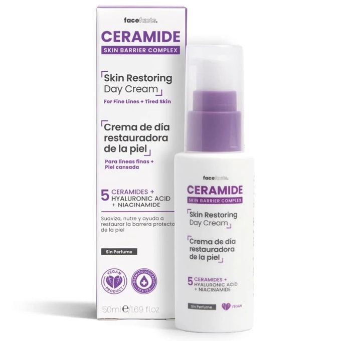Ceramide Crema Facial Día Restauradora 50 mL FaceFacts