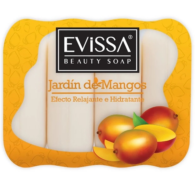 Evissa Beauty Soap Jardìn de Mangos 4 Jabones en Barra 70 g