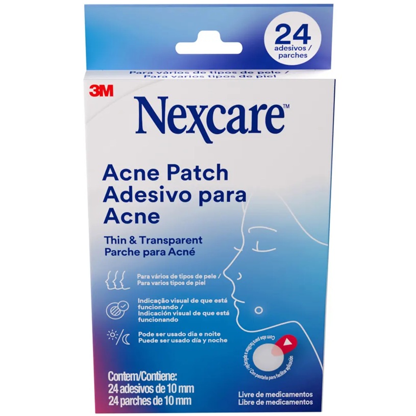 Parche Adhesivo Anti Acné 24 Unidades Nexcare*