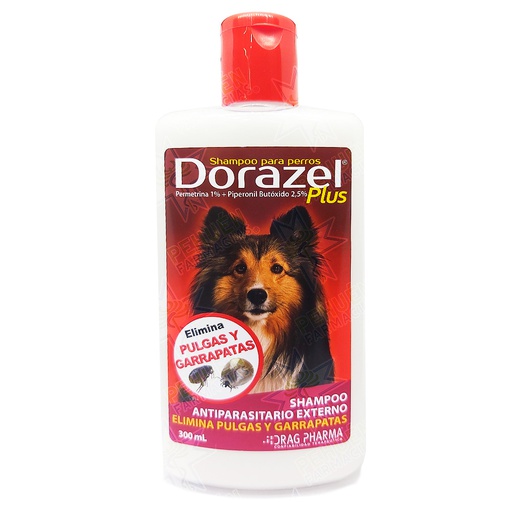 [7800006002069] Dorazel Plus Perros (2,5/1) % Shampoo 300 mL Drag Pharma