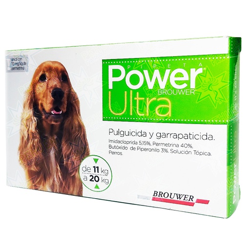 [7797600002376] Power Ultra Perros 11-20 kg Pipeta 3,5 mL Brouwer