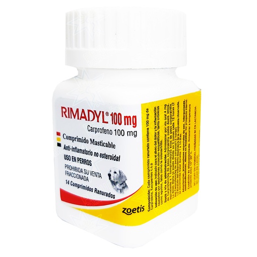 [7804650310891] Rimadyl Perros 100 mg 14 Comprimidos Masticables Zoetis