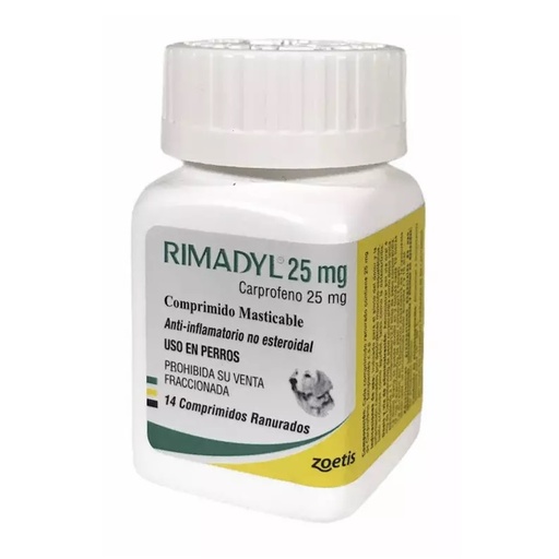 [7804650310914] Rimadyl Perros 25 mg 14 Comprimidos Zoetis
