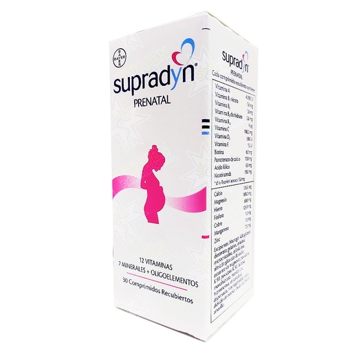 [7793640558705] Supradyn Prenatal 30 Comprimidos Recubiertos Bayer