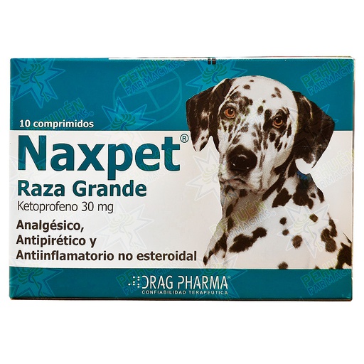 [7800006003370] Naxpet Perro Raza Grande 30 mg 10 Comprimidos Drag Pharma