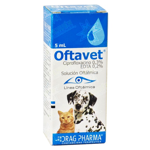 [7800006008238] Oftavet Gato/Perro/Caballo (0,3/0,2) % Soluc. Oftálmica 5 mL DRP