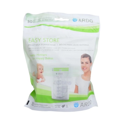 [814079021886] Easy Store Bolsas Leche Materna 180 mL 50 Unidades Ardo