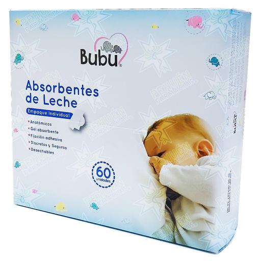 [7805633015086] Bubu Absorbentes de Leche 60 Unidades Munnich P. M.