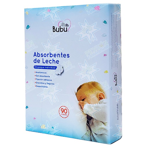 [7805633015093] Bubu Absorbentes de Leche 90 Unidades Munnich P. M.