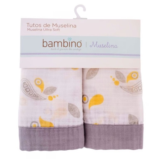 [7804995130291] Tutos de Muselina 2 Unidades Bambino
