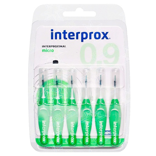 [8427426033276] Interprox 0,9 mm Micro 6 Cepillos Interproximales Dentaid