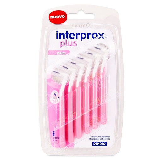 [8427426006058] Interprox Plus 0,6 mm Nano 6 Cepillos Interproximales Dentaid