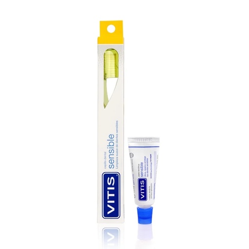 [7805163000118] Vitis Cepillo Dental Sensible + Pasta 15 mL Dentaid