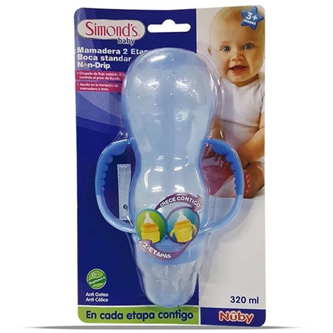 [7804945022317] Simond's Baby Mamadera 2 Etapas Boca Estándar 320 mL Durandin