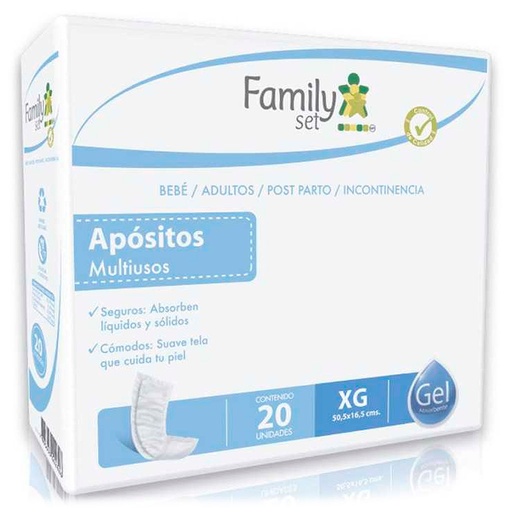 [7805633002826] Family Set Apósitos Multiuso Talla XG 20 Unidades Munnich P. M.
