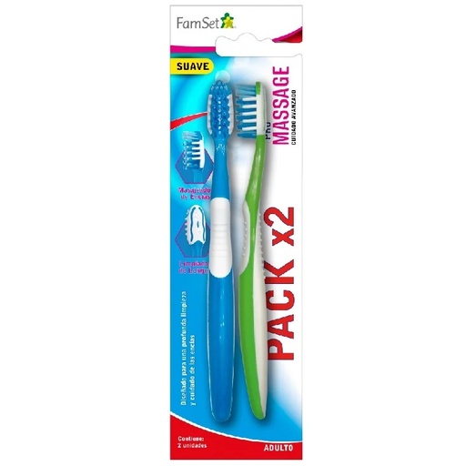 [7805633018650] Cepillo Dental Suave 2 Unidades Family Set