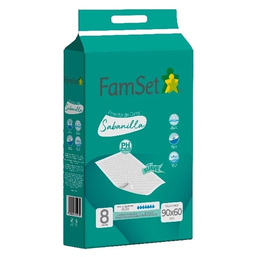 [7805633012139] Sabanillas Protectoras de Cama 8 Unidades Family Set