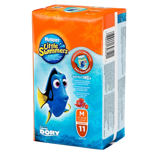 [7896007551088] Huggies Little Swimmers Talla M-G 10 Pañales para bañarse Kimberly Clark
