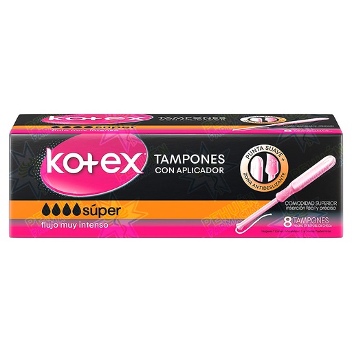 [7441008154617] Kotex Súper 8 Tampones con Aplicador Kimberly Clark