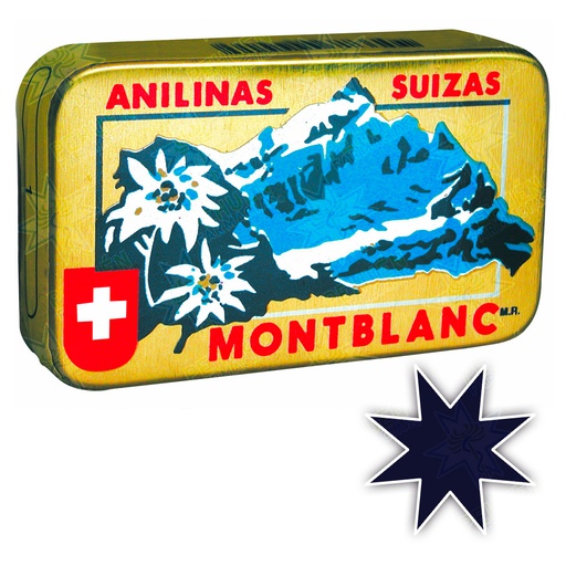 [7805327000039] Montblanc 3 Azul Marino Anilinas Suizas 