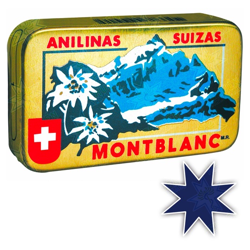 [7805327000046] Montblanc 4 Azul Francia Anilinas Suizas 