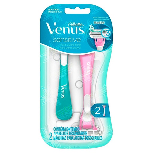 [7702018072217] Gillette Venus Sensitive 2 Máquinas de Afeitar P&G