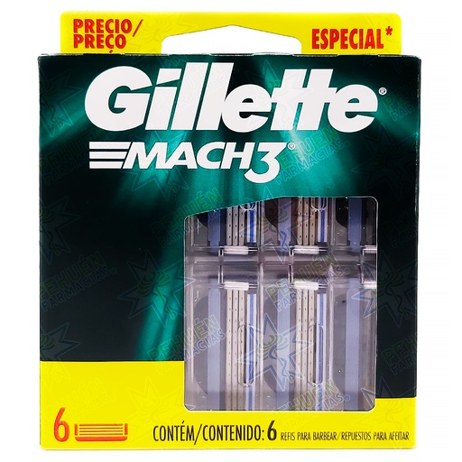 [7506339323184] Gillette Mach3 Repuestos 6 Cartuchos P&G