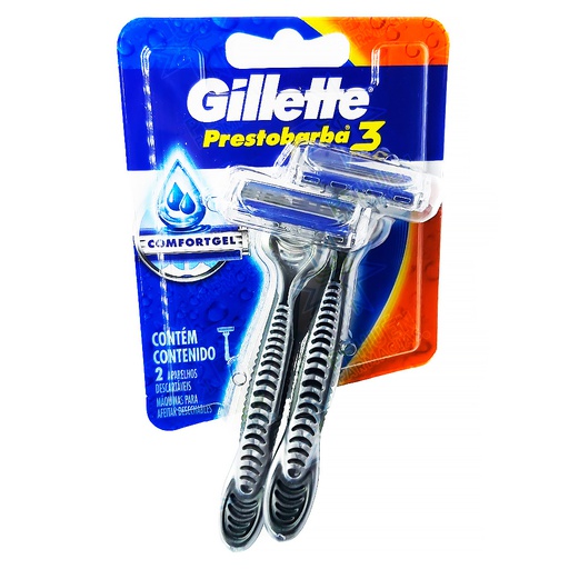 [7702018874729] Gillette Prestobarba 3 Pack 2 Unidades P&G