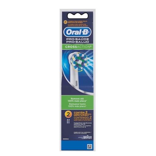 [4210201038719] Oral-B Pro-Salud Crossaction 2 Repuestos de Cepillo Eléctrico P&G