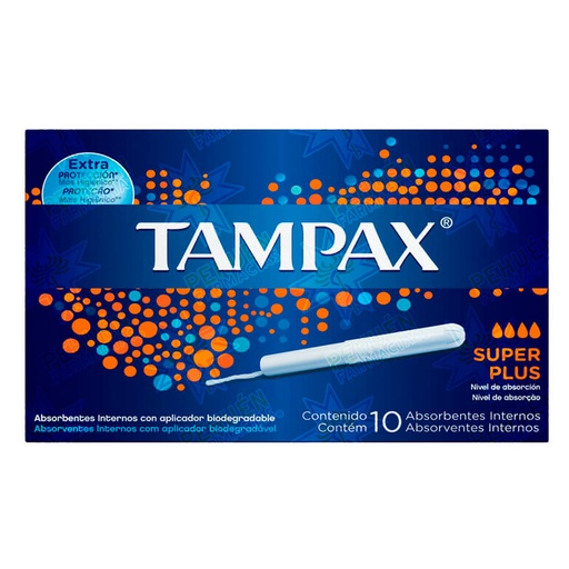 [020800600347] Tampax Super Plus 10 Tampones P&G