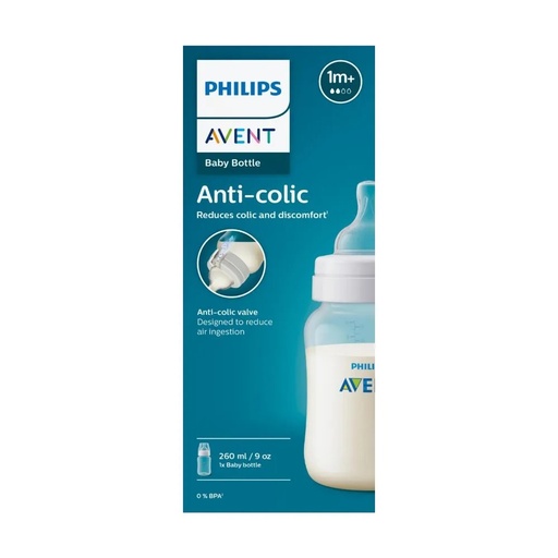 [8720689011938] Avent Anti-Colic Mamadera 1m+ 260 mL Philips