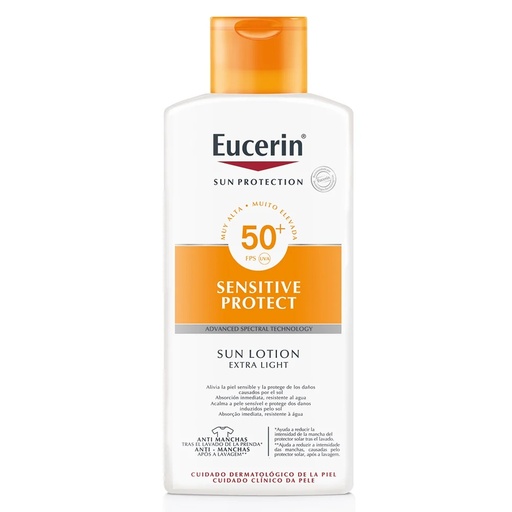 [4005800125720] Eucerin Sun Lotion Sensitive Protect FPS 50+ Bloqueador 400 mL Beiersdorf