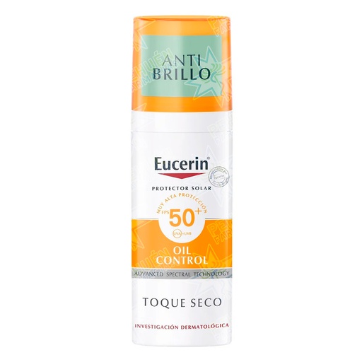 [4005900140906] Eucerin Sun Oil Control Bloqueador Gel-Crema FPS 50+ Toque Seco Anti Brillo 50 mL Beiersdorf