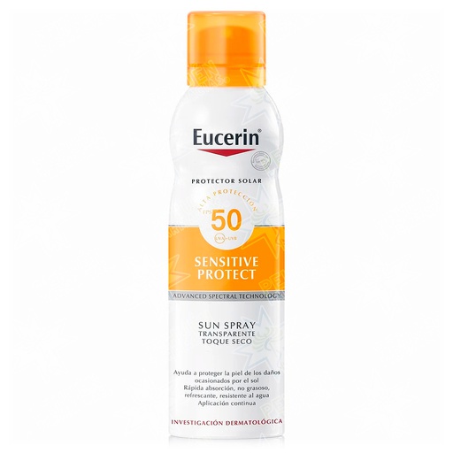 [4005900169563] Eucerin Sun Spray Toque Seco Sensitive Protect FPS 50+ Bloqueador 200 mL Beiersdorf