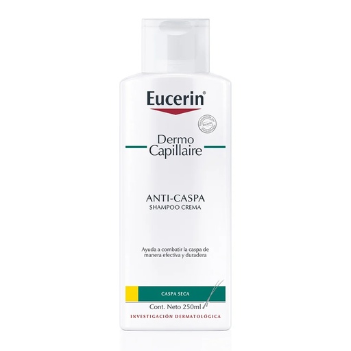 [4005800040573] Eucerin DermoCapillaire Crema 250 mL Shampoo Anticaspa Seca Calmante y Purificante Beiersdorf