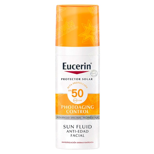 [4005900265227] Eucerin Sun Photoaging Control Bloqueador Anti-Edad FPS 50+ Fluído 50 mL Beiersdorf