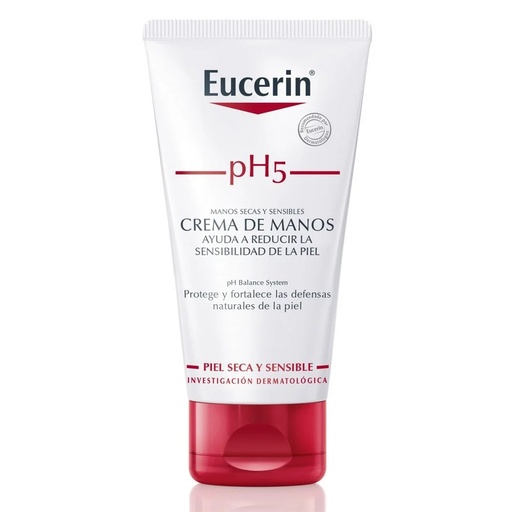 [4005800178399] pH5 Crema de Manos Piel Seca y Sensible 75 mL Eucerin