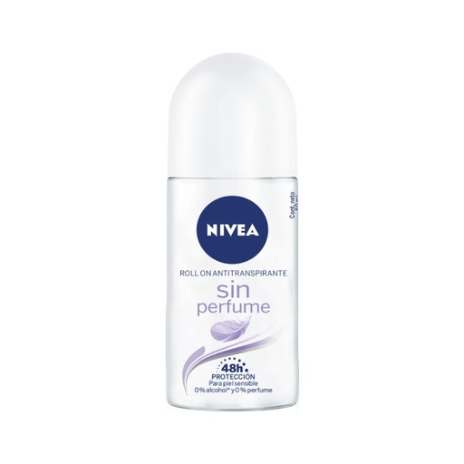 [4005808663927] Nivea Women Sensitive & Pure Sin Perfume Antitranspirante Roll-On Mujer 50 mL Beiersdorf