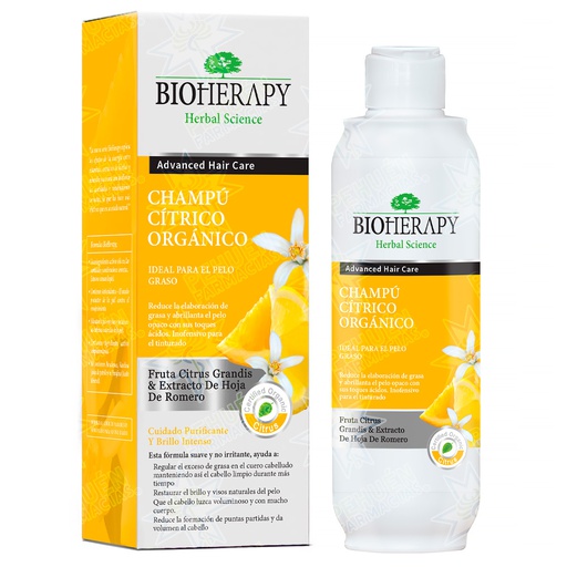 [8697711700170] Bioherapy Shampoo Orgánico Citrus Cabello Graso 330 mL