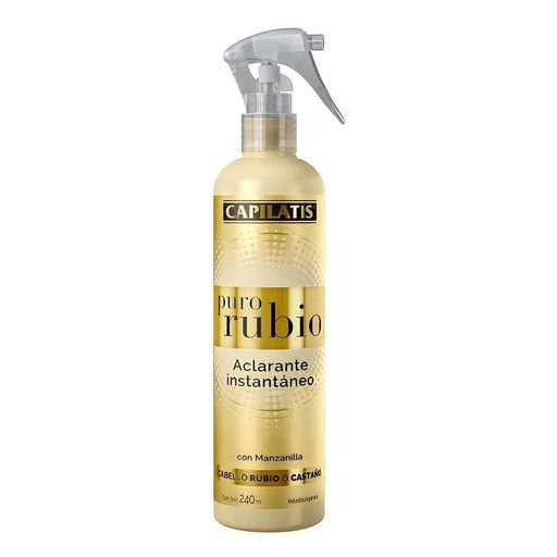 [7792640001174] Capilatis Puro Rubio Aclarante Instantáneo Spray 240 mL Cielos del Este